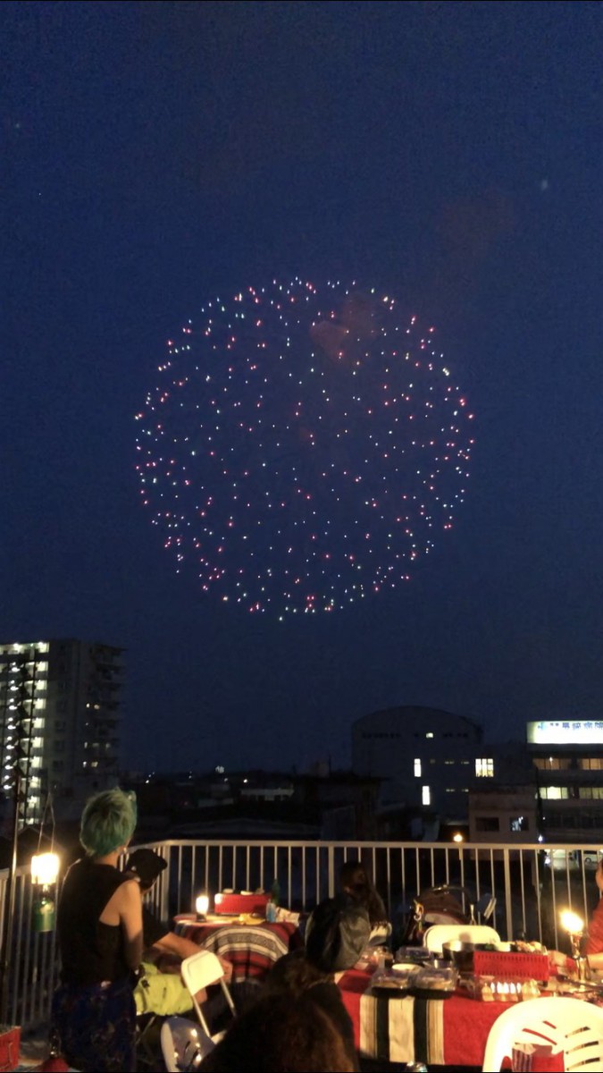 花火とお祭り行ったよー